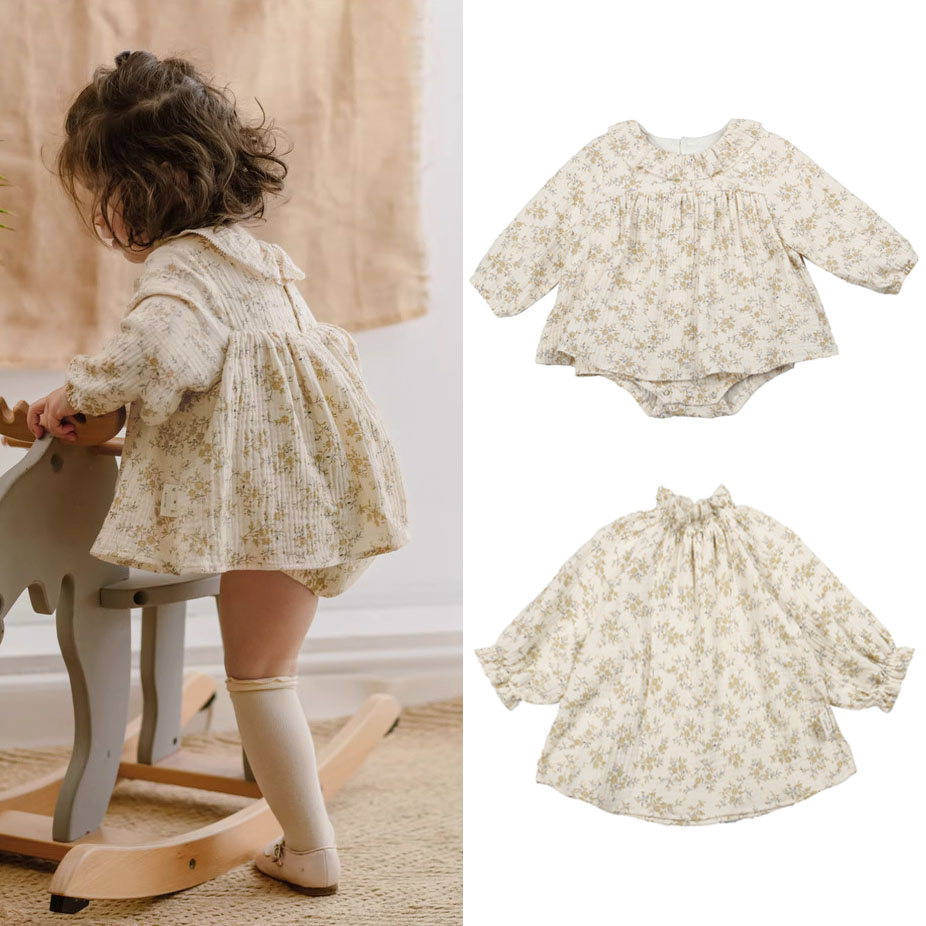 Baby Clothing Organic - Платья для маленьких девочек с цветочным